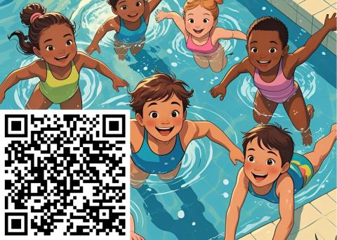 Centri estivi 2025 locandina con QRCode Centri estivi 2025 locandina con QRCode