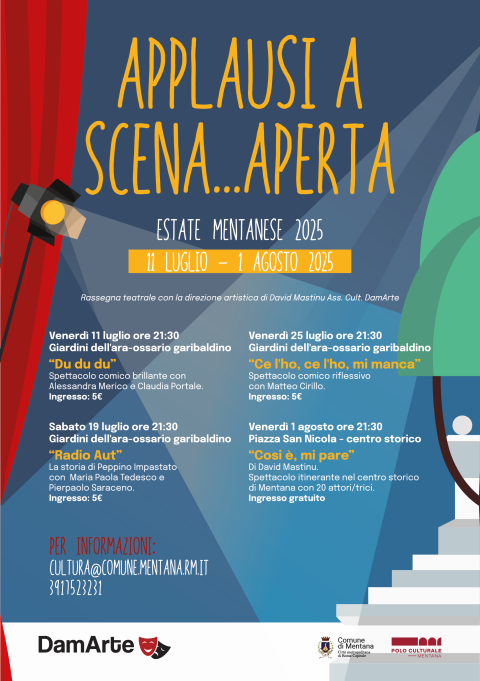 Locandina applausi a scena aperta 2025