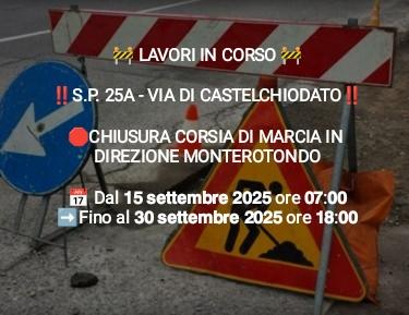 Lavori via di Castelchiodato