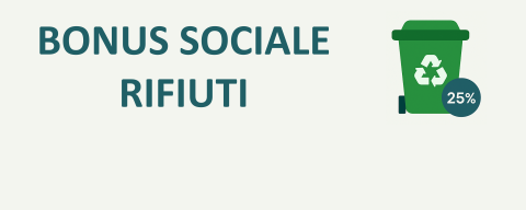 Locandina bonus sociale rifiuti