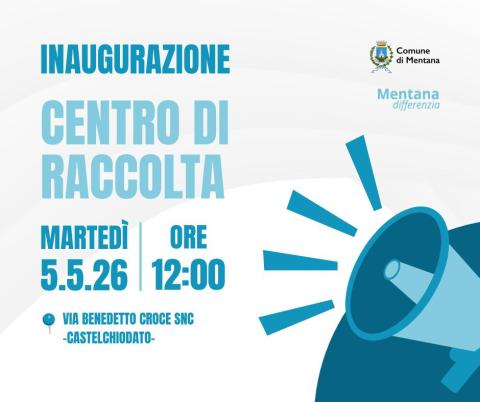 Locandina Centro raccolta Castelchiodato