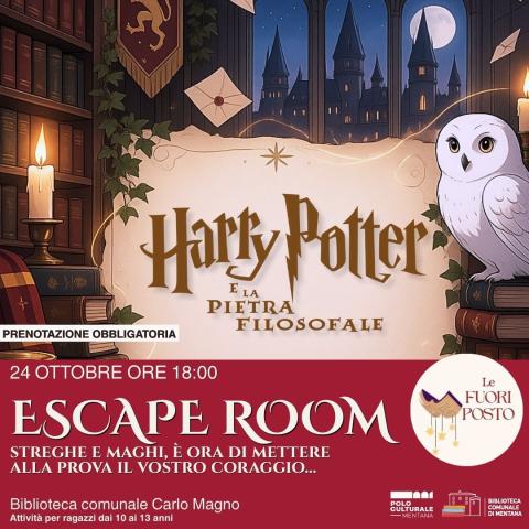 Locandina Escape room Happy Potter 2026