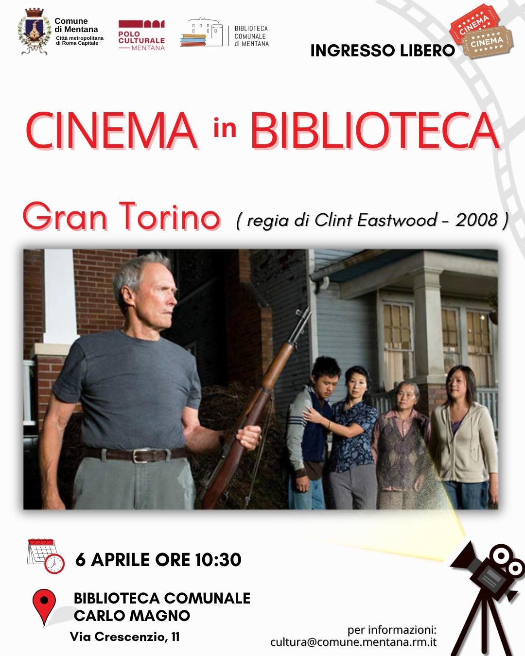 Locandina Cinema in biblioteca 6 aprile 2025