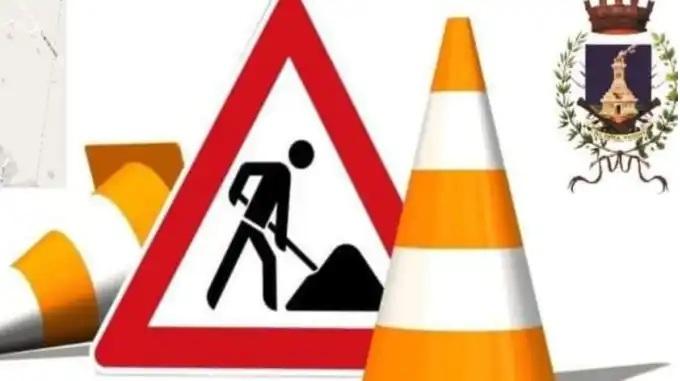Locandina lavori stradali
