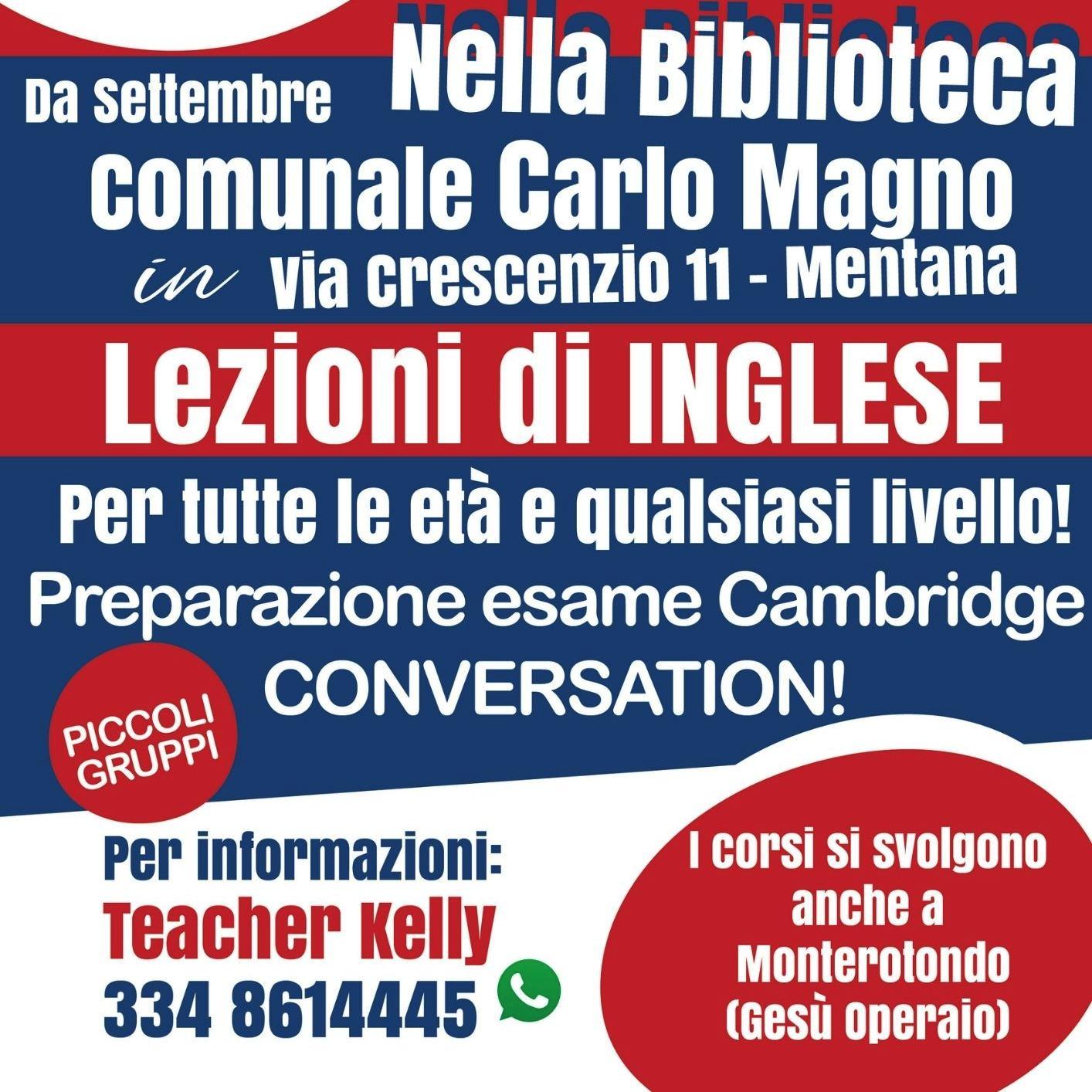 Locandina corsi inglese