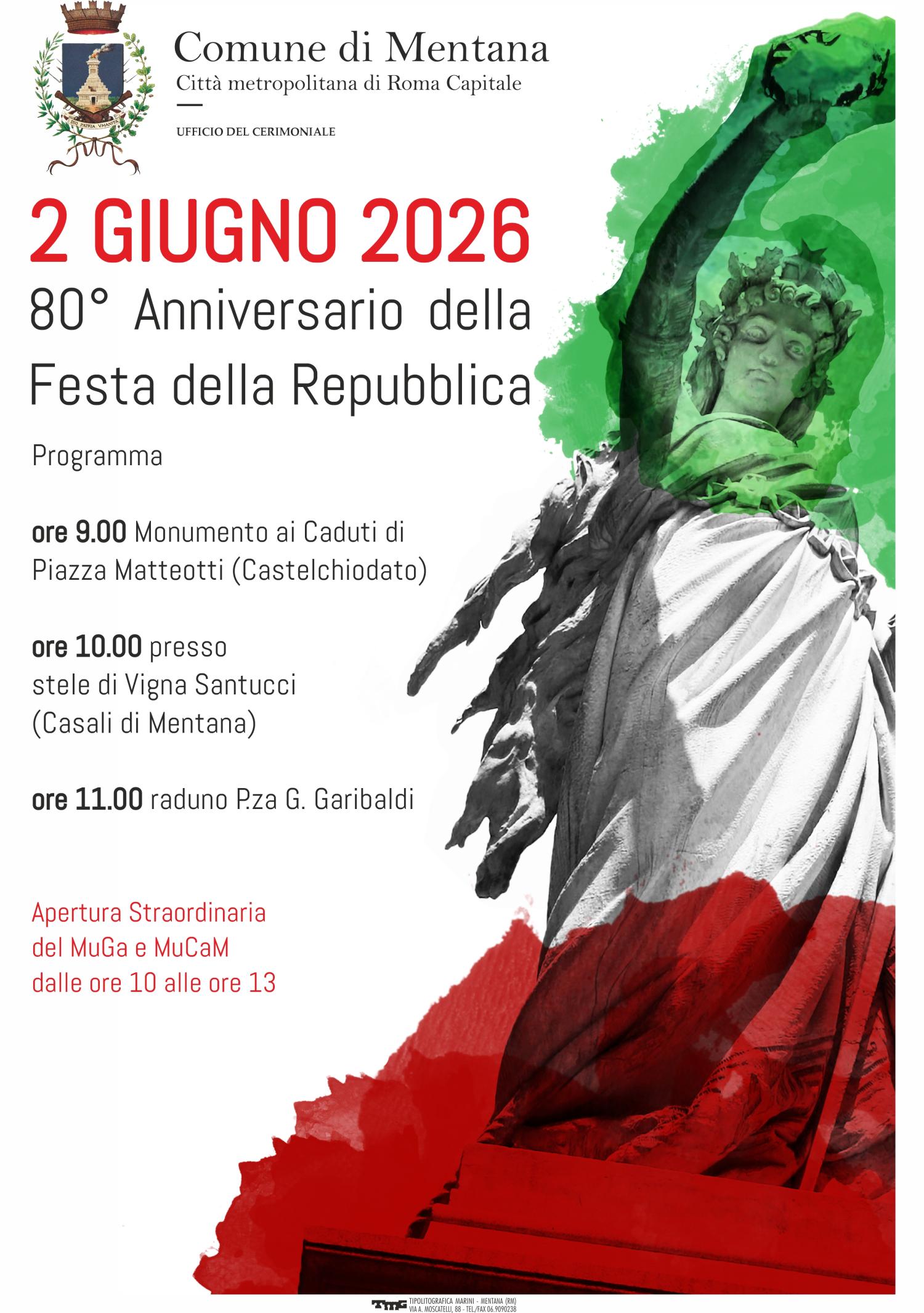 Locandina Festa della Repubblica 2026